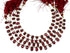 Garnet Smooth Pear Drops, 4x9 mm, Rich Color, Garnet Gemstone Beads, (GAR-SPR-4x9)(278)